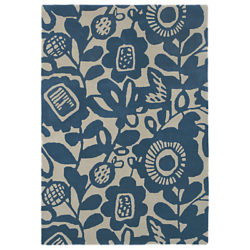 Scion Kukkia Floral Rug, Blue